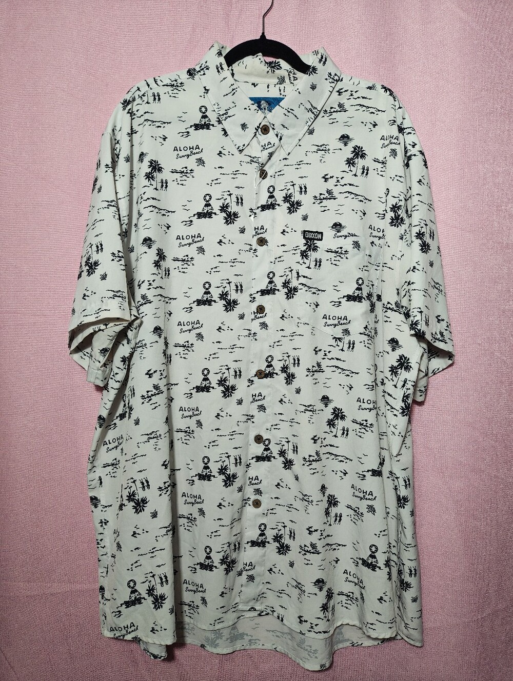 Dixxon HaoleBoy 'Aloha Sunny Beach' Button Up Sz 3X